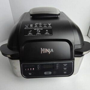 Ninja Foodi AG300 5-in-1 Indoor Grill & Air Fryer Black Stainless Steel